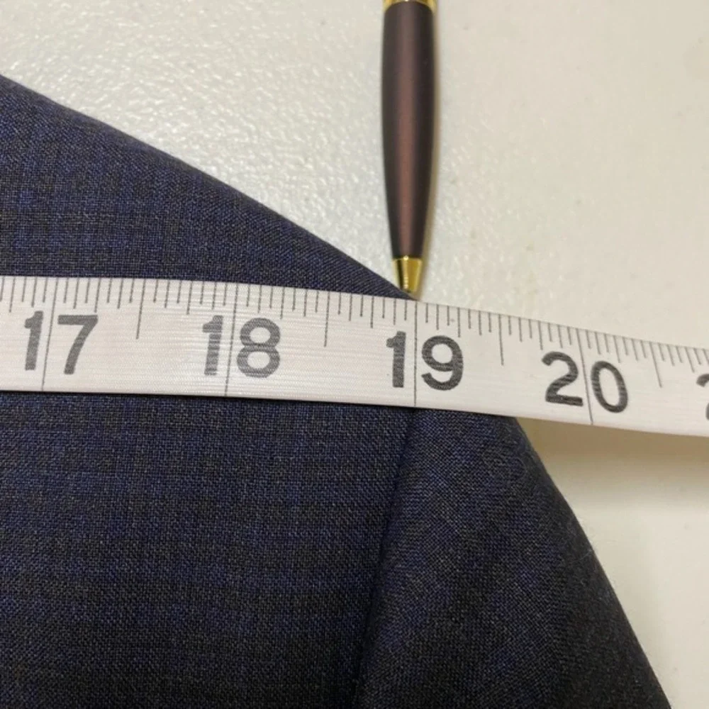 1883 Coppley Blazer Mens 44R‎ Blue Plaid Italian Wool Ivy League Academia